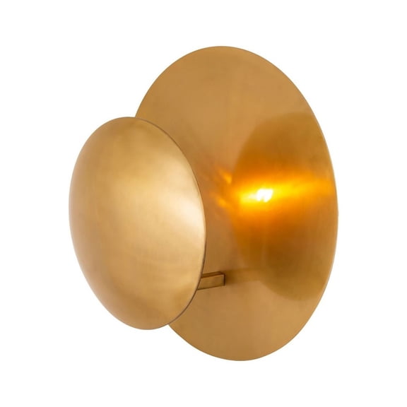 H0808-7565-Elk Home-Lorens - 1 Light Wall Sconce-Aged Brass Finish