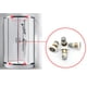 thumbnail image 3 of EXHUMKY 4Ud Corrediza Para Puerta De Ducha Con Polea Resistente Y Montaje Fácil En, 3 of 8