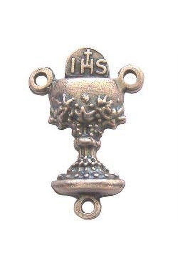 Communion Cup and Host - Eucharist Center - Pewter (1.8cm-0.7")