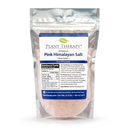 Plant Therapy Pink Himalayan Salt, 1 lb bag 100% Pure, Therapeutic