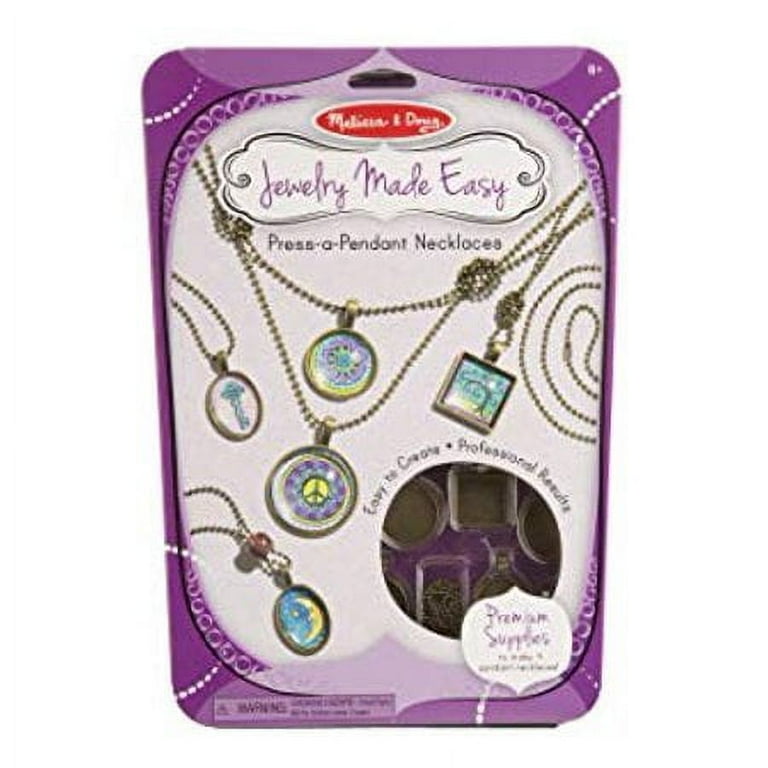 Melissa & Doug Jewelry Made Easy Press-a-Pendant Necklace-Making