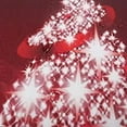 thumbnail image 6 of Merry Christmas Shower Curtain Snowflake Xmas Balls Red Background Winter Holiday Bathroom Shower Curtain Set Waterproof Polyester Fabric with Hooks 72Wx72H Inch, 6 of 6