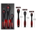 thumbnail image 3 of MYG 72 tooth Ratchet Wrench Set 1/4 3/8 1/2inch Driver Quick-Release Socket Wrench, 3 of 8
