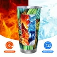 thumbnail image 5 of KLL Hippie Style Print 40oz Stainless Steel Insulated Car Cup with Spillproof Lid - Keep Your Drink Hot or Cold on the Go-Without Straw, 5 of 8