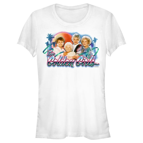 Junior's The Golden Girls 80s Graffiti Portrait Graphic T-Shirt