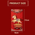 thumbnail image 3 of Année du Cheval Enveloppes Rouges Brodées Année du Printemps Festival Chanceux Nouveau Paquet Rouge Y2h7, 3 of 7