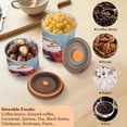 thumbnail image 6 of 30OZ Food Storage Can - Keep Coffee Tea Flour & More Fresh - Ideal for Cereal Nuts & Pet Food Snowman with Red Cardinal Bird, 6 of 9