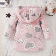 thumbnail image 5 of Xyant Kids Little Boys Girls Cartoon Hooded Bathrobe Toddler Robe Pajamas Sleepwear,Size 3-4 Years, 5 of 9