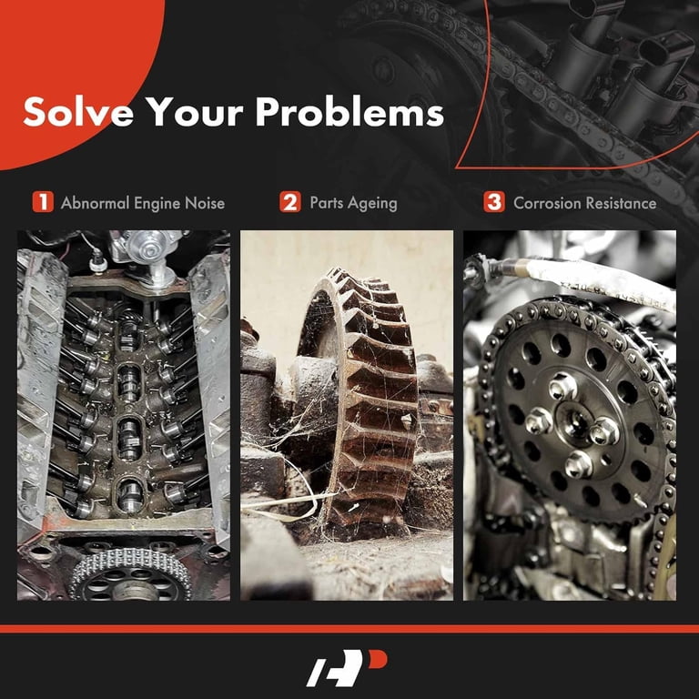A-Premium 12PCS Engine Timing Chain Kit W/Sprocket & Tensioner