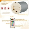 thumbnail image 4 of ALAZA Silver 2 PCs LED Flickering Flameless Candles with Remote Timer Battery Operated Candle, 4 of 7