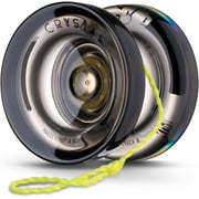 MAGICYOYO Professional Responsive Yoyo K2 Crystal Black, Durable Plastic Yo-Yo with 12 Yoyo Strings