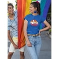 thumbnail image 2 of Beaver Couple W Pride Flag T-Shirt Women -Smartprints Designs, Female Small, 2 of 4