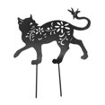 thumbnail image 4 of Estatua de gato para jardín, estaca de metal, animal decorativo para jardín, exterior y patio. Estilo C, 4 of 9