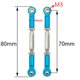 thumbnail image 4 of Camber Link Rod Linkage Set for Slash 1/10 RC Car Part Red, 4 of 5