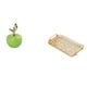 thumbnail image 1 of Estatua,Escultura de fruta artificial,estatua y artesanía,Bandeja para servir,Bandeja de cocina rectangular con asa,Bandeja de almacenamiento Plato para servir Tocador de baño, 1 of 8