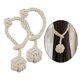 thumbnail image 1 of Corbatas de Cuerda de Cortina Perfecl Nudo de Punto 2 Piezas Beige, 1 of 8