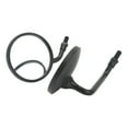 Universal Rear View Mirror 3.4in Wide Vision Handlebar Rear View Mirrors for Motorcycle Black