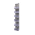 thumbnail image 2 of Over Door Hanging Storage Organizer with Mesh Window 6 Pocket Wall Mount for Bedroom Dorm Apartment Closet Space Saving, 2 of 7
