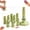 Green, variant on Clay Flower Press Mold Set, DIY Modeling Clay Tools with 9 Shaping Sleeves, Reusable Flower Modular Clay Bloom Maker, Green