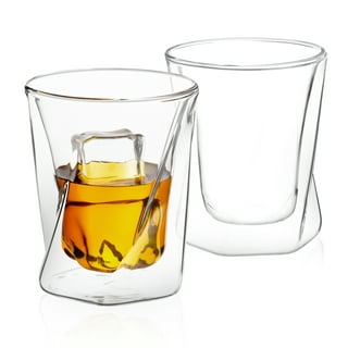 JoyJolt Alain Drinking Glasses Set of 8 Glass Tumblers. Highball 14oz Bar  Glasses and Lowball 10oz Rocks Glasses Set