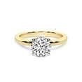 thumbnail image 4 of IGI Certified 5 Carat Round Shape Lab Grown Diamond Engagement Ring | 14K Yellow Gold | Matilda Leaf Petal Solitaire Diamond Ring | FG-VS1-VS2 Quality Friendly Diamonds, 4 of 7