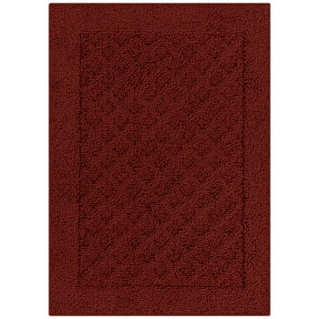Mainstays Dylan Solid Diamond Traditional Cinnamon Red Area Rug, 1'8"x2'6"