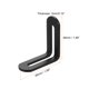 thumbnail image 2 of 6Pcs Soporte en Esquina Ajustable en Forma de L con Ranura, 1.89 x 1.89 Pulgadas Soporte de Esquina Recta de Acero Inoxidable para Muebles de Madera, Negro, 2 of 6
