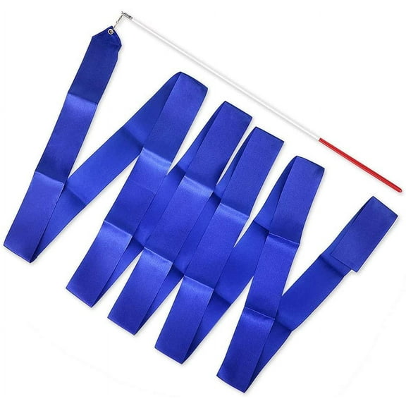 Sunjoy Tech 13 Feet Dance Ribbon Wands Streamers Rhythmic Gymnastics Ribbon Twirling Sticks for Kids Adults Artistic Dancing 1PC