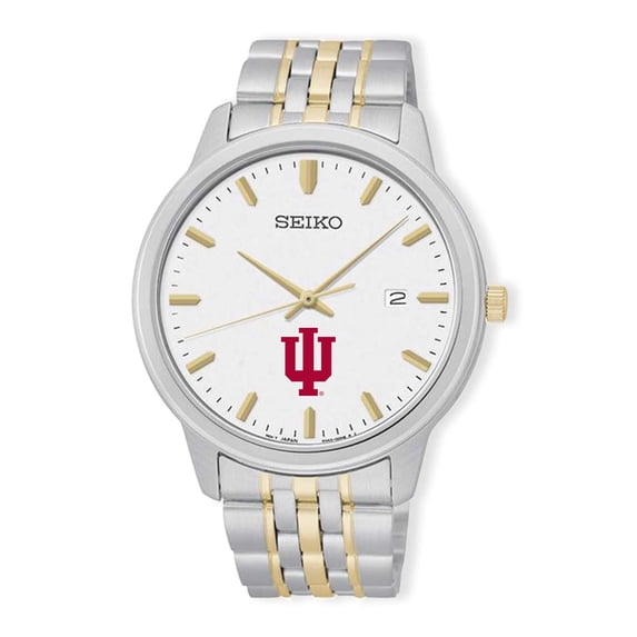 Men's Silver/Gold Indiana Hoosiers Prime Bracelet Watch