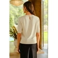 thumbnail image 5 of Arach&Cloz Women's Wool Blend Elegant Crew Neck Sweaters for Fall 2025, 5 of 6