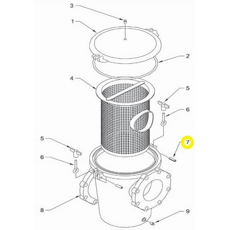 

Waterco 19B5056 Strainer Knob Roll Pin