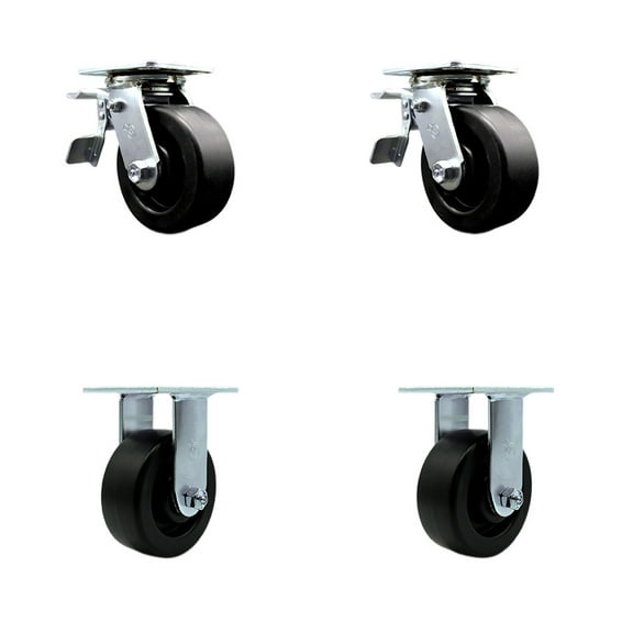 Service Caster Brand Replacement Caster Set for Husky Tool Chests and Workbenches