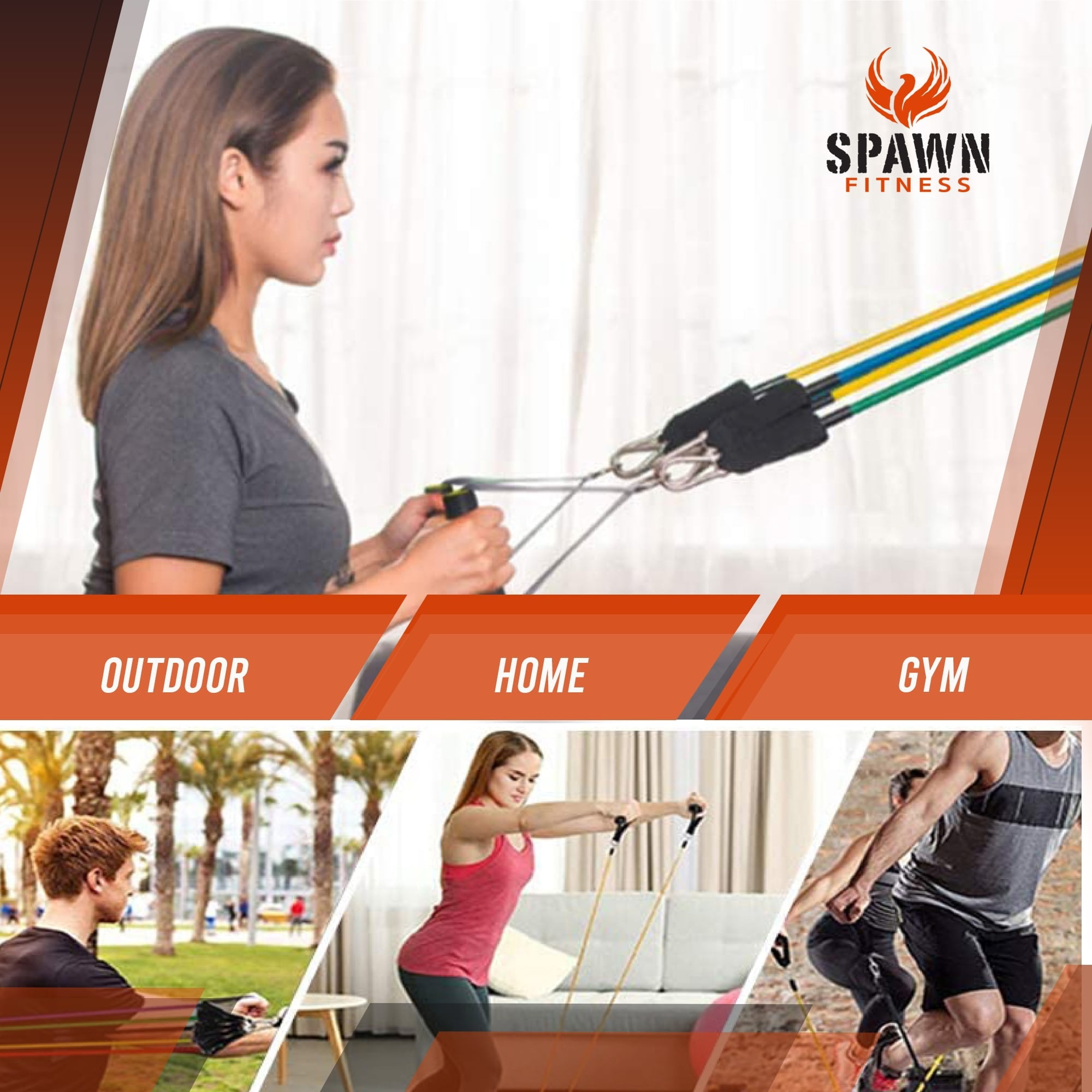 Spawn Fitness PRO Series Workout - 11 Pieces - Resistance Bands