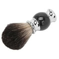 thumbnail image 2 of Brocha de afeitar para barba de barbero, cerdas suaves, cepillo para crema de afeitar para hombres para limpiar el vello facial, 2 of 10