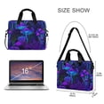 thumbnail image 3 of FORMRS 16" Laptop Bag Carrying Sleeve Case with Handle Travel Shoulder Briefcase, Night Mushrooms Pattern, 3 of 8