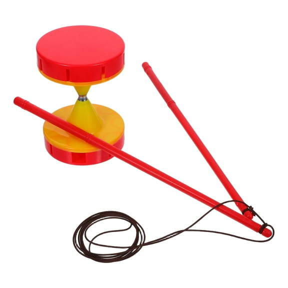 TABLZONE Red Diabolo Set for Beginners, Lightweight Plastic Design, Portable 1 Set for Easy Outdoor Fun