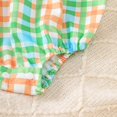 thumbnail image 5 of KPOPLK Baby Girl Halloween Romper One-piece Fly Sleeve Pumpkin Print Bubble Bodysuit Fall Pumpkin Patch Outfit for 3 6 9 12 18 Months Size 18-24 Months,Green, 5 of 9