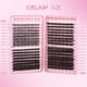 thumbnail image 3 of Kit de Extensiones de Pestañas 30D/40D - 640 Clústeres de Pestañas Falsas 9mm-16mm, incluye Herramienta Rosa, 3 of 8