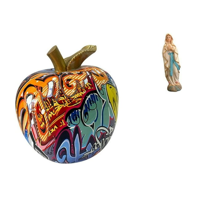 Figura decorativa de resina de María, adorno coleccionable pintado en resina, ideal para regalar o decorar el hogar.