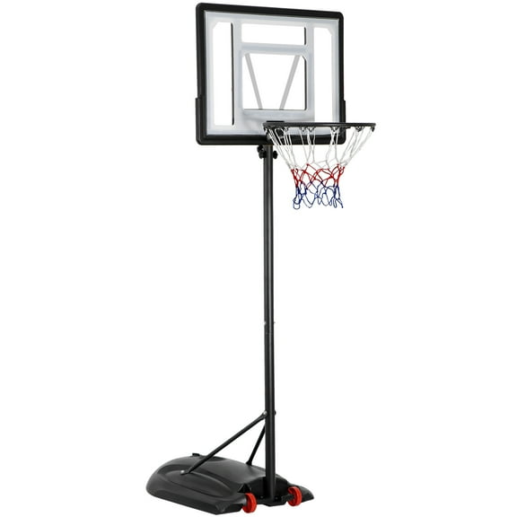 Zeny 7.2'-9.2' Adjustable Height 31.8"x22" Stability Outdoor Portable Basketball System