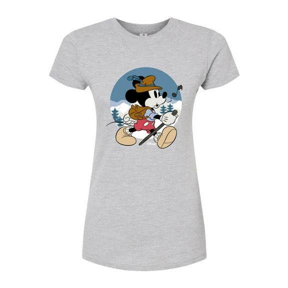 Disney - Alpine Mickey - Juniors Fitted Graphic T-Shirt