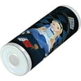 thumbnail image 2 of Alice in Wonderland 20 Oz Skinny Tumbler, Grown Giant Girl Sitting Flying Cards and Rose Checkered Cartoon, Leak-Proof Straw Lid and Brush Vacuum Insulated for Outdoor Use, Blue and Black, 2 of 6