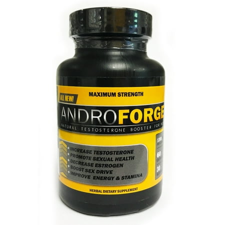 Androforge Testosterone booster - Ultra Potent Male Hormone Boosting Formula - 60 Gelatin (Best Natural Testosterone Boosting Foods)