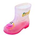 thumbnail image 1 of Girls Boots Cute Cartoon Snow for Girls for Girls Mid Tube Rain Boots Rain Little Girls Fall Fashion Transparent Practical Outdoor Snow for Booties for Girls Small Rain Boots for Fancy, 1 of 7