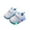 Blue, variant on CYRBOKO Light Up Sneakers for Toddler Girls, Soft Sole Breathable No-Tie Non-slip Court Shoes Blue Size 3.5-4 T