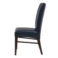 thumbnail image 5 of Pemberly Row Modern 19.5" Bonded Leather Chair in Blue (Set of 2), 5 of 8