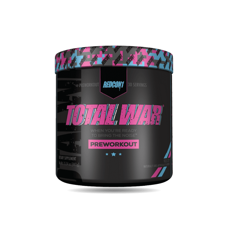 Redcon1 Total War Pre-Workout Powder, Vice City, Powder, 30