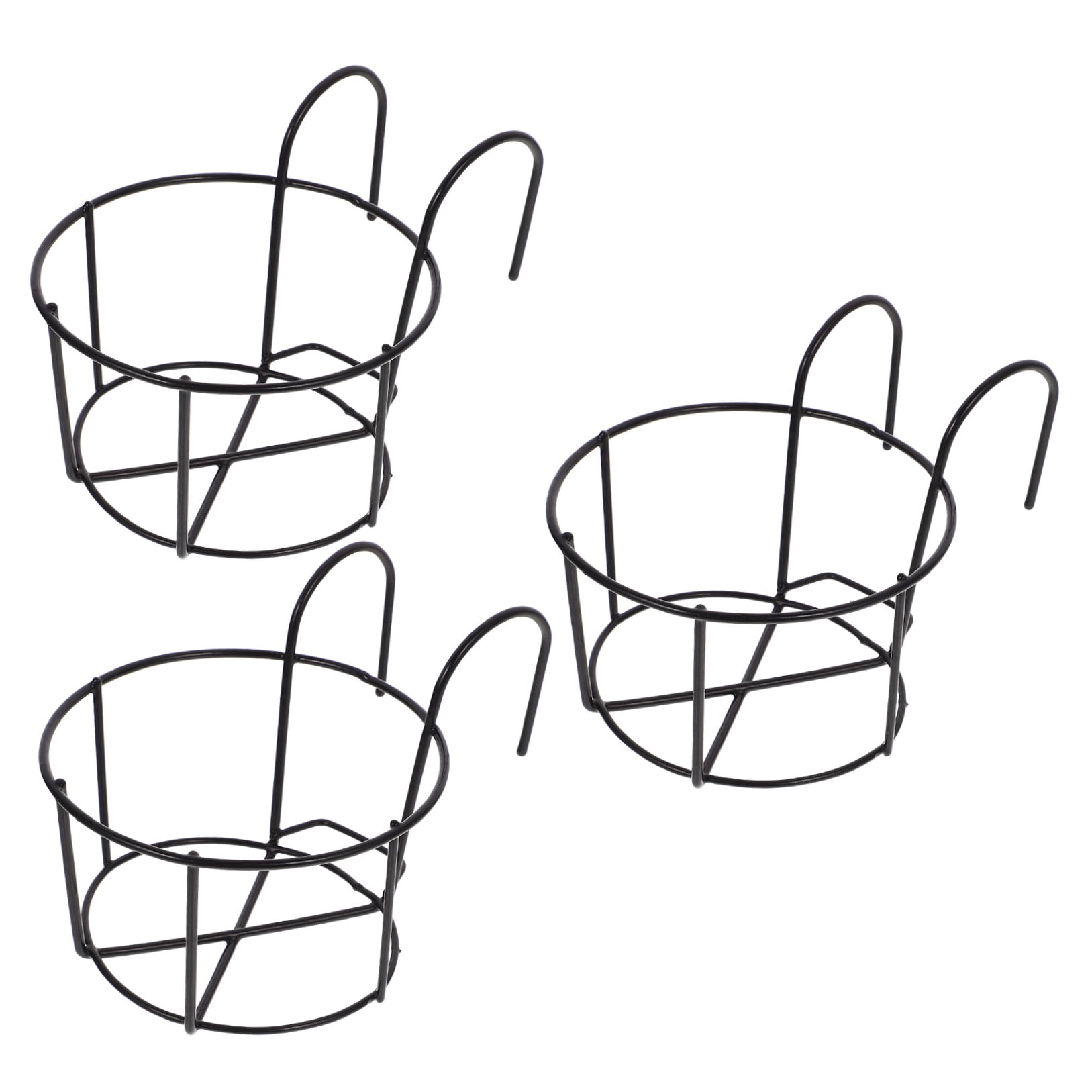 Pretyzoom Fence Railing Planter Hanging Planter Pot 3pcs