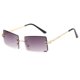 thumbnail image 1 of Sonducket Gafas de sol de moda sin montura Gafas de sol rectangulares Gafas de moda de verano UV400 Lentes dos, 1 of 8