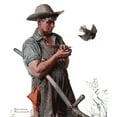 thumbnail image 3 of MARMONT HILL  - "Farmer and the Bird" by Norman Rockwell Painting Print on Canvas - Multi-Color 30 x 36, 3 of 5